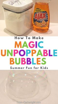 how to make magic double bubbles for kids