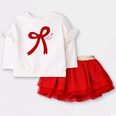 2 Piece Outfit : Sweatshirt With Red Bow, Best Gift Ever Script And Red Tutu Skirt Multiple Sizes Available ! Baby Girl Size Newborn, 3-6 Months, 6-9 Months And 12 Months Brand New, Tags Attached. Cat & Jack Please Inquire About Splitting Or Creating A Bundle With Anything You See On My Page. Thank You For Looking ! Red Cotton Holiday Set, Playful Cotton Sets For Holiday, Cute Cotton Holiday Sets, Cute Cotton Sets For Holidays, Holiday White Cotton Sets, Red Spring Holiday Sets, Cute Red Christmas Sets, Cute Red Festive Sets, Cute White Sets For Festive Occasions