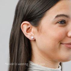 Classic, elegant, and effortless style, these earrings are the perfect accessory day or night. They're crafted in, Sterling Silver and are hand set with a stunning pair of gemstones. These earrings will be sure to make a bold yet classy style statement. Minimalist Cluster Earrings As Gift, Minimalist Round Birthstone Earrings, Minimalist Birthstone Earrings, Silver Cushions, Gemstone Stud Earrings, Gemstone Studs, Cushion Cut, Fashion Classy, Free Jewelry