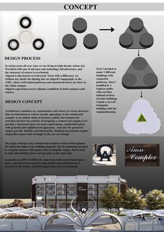 an info sheet describing the design process for a building