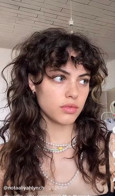 Big Soft Curls Medium, Wolf Cut Ricci, Curly Queer Haircut, Long Curly Shag Mullet, Cub Cut Hairstyle Women, Long Wolf Cut Curly Hair, Curly Shullet, Wavy Mullet Women, 70 Haircut