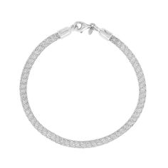 762890 - 14K White Gold - Mesh Bracelet Mesh Bracelet, Fine Jewels, White Sapphire, Diamond Bracelet, Silver Bracelet, Sapphire, White Gold, Yellow Gold, Rose Gold