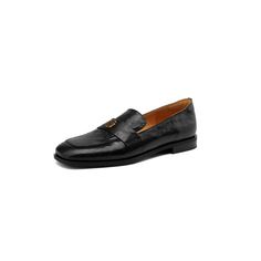 dwarves2443-1 loafers 5 Black Pig Skin, Comfort Wear, Leather Texture, Dyeing Process, Penny Loafers, Metal Buckles, Leather Loafers, Loafers For Women, Pay Attention