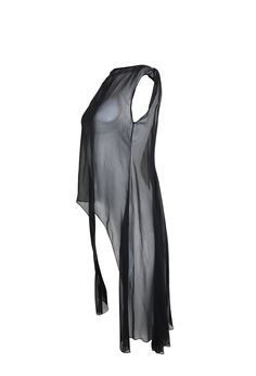 This sheer sleeveless cape is unique and beautiful. It can be worn over a bikini or bathing suit. Recycled by Meskita My Closet. Size: S, M Black Sheer Sleeveless Top, Sleeveless Black Sheer Sleepwear, Sheer Black Summer Cover-up, Black Sheer Cape, Black Sheer Swimwear For Beach Cover-up, Black Sleeveless, Athletic Tank Tops, Cape, Bathing Suits