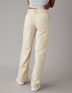 High-waist Relaxed Fit Cargo Jeans For Workwear, Utility Wide Leg Bottoms With Relaxed Fit, High Waist Relaxed Fit Cargo Jeans For Work, Oversized Wide Leg Utility Bottoms, Chic Oversized Straight Leg Bottoms, Utility Oversized Wide Leg Bottoms, Straight Leg Boxy Fit Bottoms For Fall, Straight Leg Boxy Fit Pants With Pockets, Oversized Straight Leg Utility Pants