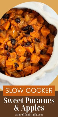 Thanksgiving slow cooker sweet potatoes and apples. Sweet Potato Apple Hash, Thanksgiving Sweet Potato Recipes Crockpot, Sweet Potato With Apples Recipes, Yams And Apples Recipe, How To Cook Sweet Potatoes On The Stove, Apple Sweet Potato Bake, Sweet Potato In Crock Pot, Sweet Potato And Apple Recipes, Sweet Potato Crock Pot