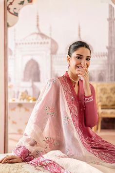 Cross Stitch Pink Pakistani Dress Causal Fabric: LawnColor: PinkWork Details: Embroidered 3PC Set Includes: Shirt: Dyed Embroidered Lawn Front Trouser: Dyed Cambric Trouser Dupatta: Net Embroidered Dupatta This elegant 3-piece ensemble features a beautifully crafted dyed embroidered lawn front shirt, paired with comfortable dyed cambric trousers. The outfit is perfectly complemented by a net embroidered dupatta, adding a touch of grace and sophistication to your overall look. Enjoy the timeless Pink Chanderi Long Sleeve Kurta, Pink Long Sleeve Chanderi Kurta, Pink Silk Kurta With Chikankari Embroidery, Pink Floral Embroidered Traditional Wear For Eid, Pink Long Sleeve Chanderi Traditional Wear, Transitional Embroidered Pink Salwar Kameez, Transitional Season Pink Embroidered Salwar Kameez, Pink Floral Embroidered Kurta For Eid, Transitional Pink Kurta With Chikankari Embroidery