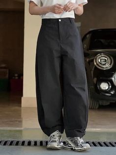 Style: High Waist Casual Baggy Pants with PocketsItem Type: Baggy pants women, baggy pants, baggy pants cargo, women baggy pants, women baggy cargo pants, pants for ladiesLength: LongClosure Type: Button FlyFront Style: FlatFit Type: Loose FitWaist Type: HighElasticity: No Detail: PocketsPattern Type: SolidMaterial: Polyester Women Baggy Pants, Cargo Women, Baggy Pants Women, Pants Baggy, Baggy Cargo Pants, Pants Cargo, Jumpsuit Outfit, Pants With Pockets, Party Dress Short