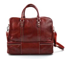 Leather duffle bag genuine leather shoulder bag mens ladies travel bag gym bag luggage genuine leather red duffel leather bag Our handbags are manufactured 100% in Italy, handcrafted with the highest quality materials, to create a beautiful and durable product. Genuine Italian leather and fine detailing, make this an essential product to have, as good or better than any luxury item you will find in other stores. Our motto is: Made in Florence, Italy, shipped from Florence, Italy! This competitiv Leather Shoulder Bag Men, Leather Duffle Bag, Leather Travel Bag, Travel Bags For Women, Briefcase For Men, Leather Duffle, Leather Briefcase, Leather Travel, Overnight Bag