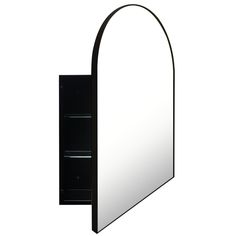 a mirror that is on the side of a wall