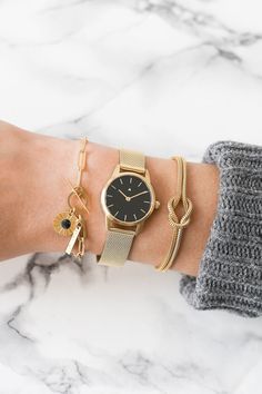 25 Mm Watch in Black With a Golden Mesh Strap, Classic Women's Wrist Watch, Black Wrist Watch, Black Leather Strap, Gold Women's Watch - Etsy Yellow Gold Stainless Steel Watch For Gift, Gold Minimalist Watch For Everyday Use, Gold Minimalist Watch For Everyday, Gold Stainless Steel Watch As A Gift, Gold Stainless Steel Watch For Gift, Gold Minimalist Everyday Watch, Everyday Gold Minimalist Watch, Gold Minimalist Watch Accessories For Everyday, Everyday Gold Watch With Metal Dial