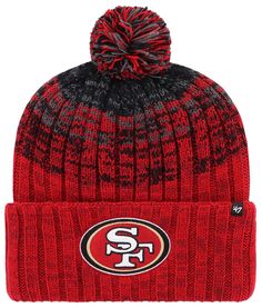 Fit Cold weather knit Warm, insulating fabric One size fits most Style and Team Spirit Raised, embroidered team graphics Additional Details Officially licensed product 49er Crochet Hat, San Fransico, Nfl San Francisco, San Francisco 49ers, Team Spirit, Knit Beanie, Cold Weather, San Francisco, Nfl