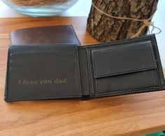 Personalized Walletmens Walletengraved Walletfathers Day | Etsy Best Boyfriend Gifts, Engraved Wallet, Custom Wallet, Brown Wallet, Mens Wallet, Personalized Wallet, Personalized Valentines, Personalized Couple, Business Gifts