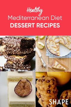 the cover of healthy mediterranean diet dessert recipes