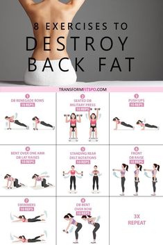 Exercises For Back Fat, Lower Back Fat, Exercises For Back, Evening Workout, Back Fat Workout, Trening Fitness, Back Fat, At Home Workout Plan, Fitness Challenge