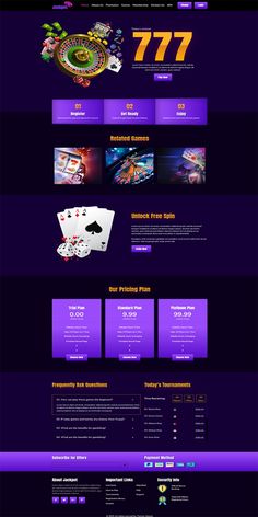 Jackpot - is unique and user-friendly Casino & Gambling HTML Template Website Template Create A Website, Game Prices, Themes Free, Html Templates, Website Themes, Website Templates