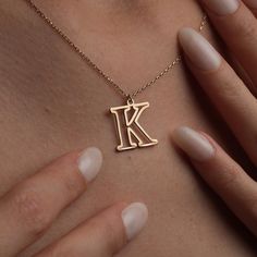 🌸 14K Gold Initial Necklace - Personalized Letter Necklace 🌸 ✨ Embrace personalized elegance with our Gold Initial Necklace! Crafted to perfection, this exquisite piece features the initial of your name or that of a cherished someone, delicately engraved to capture individuality and style. 🎁 Presented in a special box, this necklace makes for a unique Mothers Day gift for your mother, partner, or loved ones. Its personalized touch adds a meaningful charm to any occasion. 🌍 We offer swift wor Initial Necklace Gold Letters, Behavior Quotes, 14k Gold Initial Necklace, Gold Initial Necklace, Gold Letter Necklace, Unique Mothers Day Gifts, Jewelry Summer, Gold Letter, Initial Necklace Gold