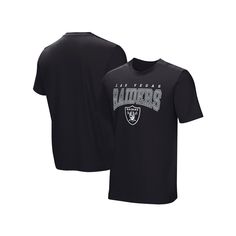 Showing off your team pride should never be difficult. That's why all fans should have the opportunity to wear gear that makes them feel like they just won the Super Bowl. This Las Vegas Raiders Home Team Adaptive T-Shirt is designed specifically for fans with disabilities and limited abilities as the tee utilizes specific fabrics and designs to support independent dressing. The tee proudly shows off printed Las Vegas Raiders graphics across the chest under magnetic shoulder seams because your g Team Spirit Moisture-wicking T-shirt For Fan Gear, Football Season Fan Gear Tops With Moisture-wicking, Moisture-wicking Team Spirit T-shirt For Fans, Moisture-wicking Sports Fan T-shirt For Fan Gear, Black T-shirt With Team Logo For Game Day, Black Fan Apparel T-shirt With Logo Print, Football Season Moisture-wicking T-shirt For Sports, Moisture-wicking Fan Apparel T-shirt For Game Day, Moisture-wicking T-shirt For Football Season Fan Gear