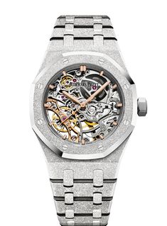 15466BC.GG.1259BC.01 - Royal Oak Collection - Audemars Piguet Audemars Piguet Diver, Audemars Piguet Gold, Audemars Piguet Royal Oak Offshore, Balance Wheel, Audemars Piguet Watches, Swiss Luxury Watches, Swiss Army Watches, Swiss Luxury, Skeleton Watches