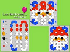 four different images of an animal made out of colored circles and dots with balloons in the background