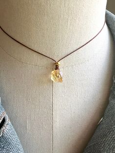 Raw citrine layering necklace, gemstone necklace, short necklace, choker necklace, stone necklace, pendant necklace, everyday necklace, gift Raw Citrine, Necklace Everyday, Bohemian Vibes, Necklace Stone, Everyday Necklace, Necklace Gemstone, Citrine Gemstone, Necklace Choker, Layering Necklace