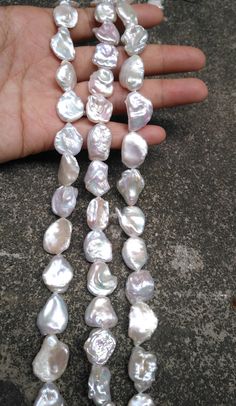 13-16mm Large keshi pearl,loose cultured pearls, drilled, super large pearl beads, irregular pearl, AA, PB1948 Material genuine freshwater pear, drilled.  Color white Qty 1 strand/PKG Size approx. 13-16mm It is estimated size More quantity? Wholesale price? Convo us! Kesha, Keshi Pearls, Cultured Pearls, Pearl Beads, Beauty Book, Etsy Accessories, Accessory Gift, Gems, Gift Card