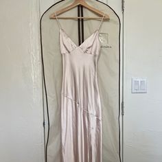 Brand New, Never Worn Light Pink Slip Dress. 100% Polyester. Size S. Bought This For A Bridesmaids Gown And Then Bride Changed Color Scheme. Meant To Wear It To My Bridal Shower A Year Later And Completely Forgot About It In My Closet. Horror Girl, Layered Slip Dress, Bridesmaids Gown, 2000s Dress, Serena Dress, Summer Slip Dress, Pink Slip Dress, Dresses Silk, Vintage Slip Dress