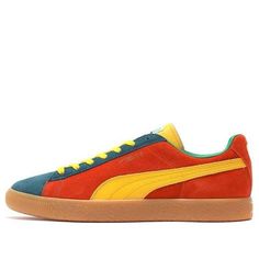 PUMA Suede Vtg Mij Low Tops Retro Skateboarding Shoes Unisex Orange 386802-01 (SNKR) Suede Round Toe Sneakers For Skateboarding, Round Toe Sneakers With Contrast Sole For Skateboarding, Sporty Skate Shoes With Red Sole And Lace-up, Sporty Lace-up Skate Shoes With Red Sole, Multicolor Rubber-sole Skate Shoes For Streetwear, Multicolor Skate Shoes With Rubber Waffle Outsoles For Streetwear, Multicolor Skate Shoes With Rubber Sole For Streetwear, Multicolor Sporty Skate Shoes For Skateboarding, Multicolor Sporty Skate Shoes