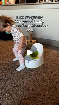 Natalia Berestovskaia on Instagram: "This is how I taught my one-year-old baby to use the potty on her own. Babies are quick learners, so the earlier you start potty training your child, the easier it will be for you #pottytraininngtips #pottytraining #pottytraininghowto Potty training. Potty training tips" How To Start Potty Training, Potty Training Time Schedule, Potty Training Must Haves, Potty Training Girls Under 2, How To Potty Train A Toddler Boy, Potty Training Girls 2 Year, Potty Training Station, Diy Potty Training Chart, Potty Training Ideas