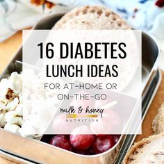 Diabetes lunch ideas aren’t complicated or as bland people think. Keep reading to see just how delicious and effortless a tasty diabetes-friendly lunch can be. Prediabetic Diet, Easy Healthy Lunches, Milk Honey, Idee Pasto Sano, Lunch Ideas, Healthy Lunch