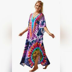 Size: One Size Fits Us Size M-Xl.Length :53.94" Shoulder: 38.19" Bust: 75.59"High Quality:This Swimsuit Cover Up Cafton Is Made Of Fast Dry Material, Light Weight , Breathable , Silk Feeling ,Not Easy To Have Wrinkle .Sexy Design ,Digitally Printed .Excellent Craft. Flowing And Very Comfortable. The Colors Are Bright And Ethnic Print Is Pretty.With This Maxi Dress, You Are Able To Dress It Up, Dress It Down,Wear It Off The Shoulder,Or Slask Embroidery Kimono, Black Bride, Swimsuits Hot, Sequin Maxi Dress, Multi Pattern, Ethnic Print, Swim Suit Bottoms, Hot Dress, Color Free