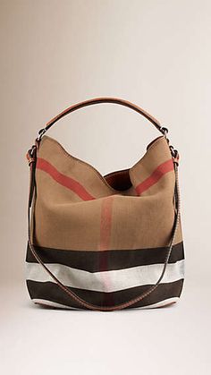 The Medium Ashby in Canvas Check and Leather Burberry Handbags Outfit, Burberry Handbags Crossbody, Homemade Bags, Saddle Handbags, Burberry Shoulder Bag, The Medium, Saddle Brown, Burberry Handbags, Tote Bag Leather