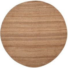 a round rug with wooden grains on the top and bottom, in light brown