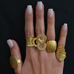 ❀ I made this 14K gold ring Ring for you, to make you look elegant. A Unique gold ring that can fit perfectly to all styles. You will look elegant when you wear this Stylish ring. Dainty gold ring stands out with flashy designs. If you have a modern and rebellius style, this Signed ring is for you. ❀ It is a Wide gold ring ring with sterling silver plated matte finish. ❀ All the ,Gold rings are adjustable in the back. Rings are easy to adjust and would fit fingers size US 4 and up ❀ If you are l Minimalist Hand Forged Gold Midi Rings, Yellow Gold Brass Toe Stackable Rings, Elegant Gold Rings With Unique Variations, Unique Handmade Gold Stackable Rings, Gold Open Ring With Recycled Gold, Gold Open Ring In Recycled Gold, Gold Open Ring In Recycled Material, Unique Hand Forged Gold Stackable Rings, Bohemian 14k Yellow Gold Rings