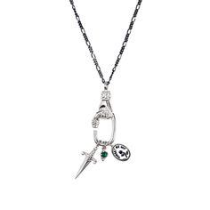 This screw-lock clasp pendant looks great on its own, but looks even better when decorated with trinkets! Simply open the clasp and slide on a few of our irresistible charms. Throughout time, hands have represented loyalty, strength, romance and fidelity. Click here to select a charm (or two) and personalize this necklace to tell your story! Charm Holder Necklace, Charm Collection, Charm Holder, Forget Me Nots, Vermeil Jewelry, Necklace Charm, Green Agate, Blue Lace Agate, Forget Me Not