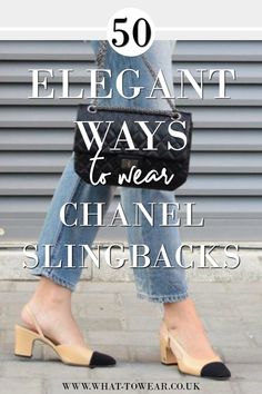 How To Wear Slingback Shoes, Beige And Black Slingbacks Outfit, Channel Shoes Women, Chanel Shoes Outfit Classy, Chanel Sling Backs Outfit, Slingback Flats Outfit Summer, Channel Shoes Outfit, Chanel Slingback Flats Outfit, Channel Slingback Shoes Outfit