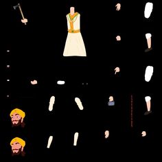 an image of some people in the dark with one person wearing a white dress and holding a hammer