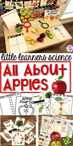 an all about apples game with pictures and words