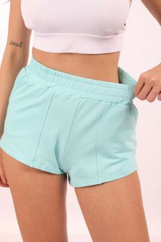 Casual Mini Shorts – 9Teen Boutique Trendy Bottoms With Ribbed Waistband, Stretch Lounge Shorts With Pockets, Stretch Shorts With Pockets For Loungewear, Stretch Loungewear Shorts With Pockets, Stretch Pajama Shorts For Leisure, Stretch Leisure Pajama Shorts, Leisure Stretch Pajama Shorts, Fitted Cotton Athletic Shorts With Built-in Shorts, Fitted Athletic Shorts With Built-in Liner