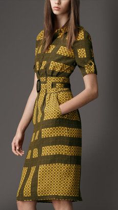 ShopStyle: Tile Print Silk Dress Couture, Kente Print, Print Silk Dress, Ankara Fashion, African Inspired Fashion, Crochet Clothing, Ankara Dress, Tile Print