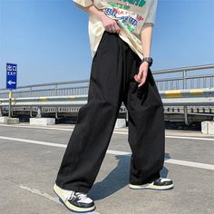 Hearujoy Harajuku Cotton Wide leg Oversize Pants Casual Pants Baggy Sweatpants Streetwear Long Pants For Men Straight Trousers Material: Polyester Material: COTTON Applicable Scene: Daily Pant Style: Wide leg pants Style: Casual Thickness: midweight Item Type: full length Closure Type: Elastic Waist Fabric Type: Broadcloth Length: full length Front Style: Flat Attention: 1. This is Asian Size, normally 2-3 size smaller than EU/US size. If you wear EU/US size L,you can select our size XXL or XXXL Oversize Pants, Harajuku Street Style, Sweatpants Streetwear, Vintage Place, Oversized Pants, Baggy Sweatpants, Pants Baggy, Baggy Cargo Pants, Oversize Casual