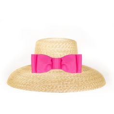 Straw Hat With Flat Bow - The Well Appointed House Elegant Straw Boater Hat With Upf 50+, Beach Boater Hat With Structured Crown, Elegant Straw Hat With Upf 50+, Elegant Short Brim Boater Hat With Upf 50+, Elegant Boater Hat With Upf 50+ And Short Brim, Elegant Upf 50+ Straw Hat For Kentucky Derby, Vacation Straw Hat With Structured Crown, Adjustable Bow Boater Hat For Kentucky Derby, Adjustable Boater Hat With Bow For Kentucky Derby