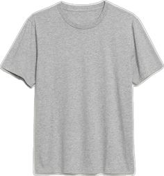 Classic Gray Crew Neck T-shirt, Classic Gray Short Sleeve T-shirt, Gray Short Sleeve T-shirt For Everyday, Basic Gray Short Sleeve T-shirt, Simple Solid Color Crew Neck T-shirt, Solid Basic T-shirt With Crew Neck, Simple Short Sleeve Basic T-shirt, Basic Design Relaxed Fit T-shirt With Short Sleeve, Casual Short Sleeve Shirt With Basic Design