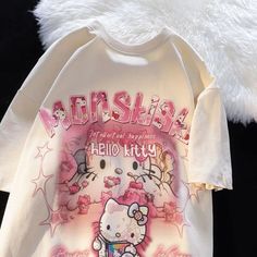 Y2k Ghost, Hello Kitty Outfit, Ghost Kitty, Sanrio Outfits, Kitty Outfit, Hello Kitty T Shirt, Outfit Collection, Kitty Clothes, Hello Kitty Clothes