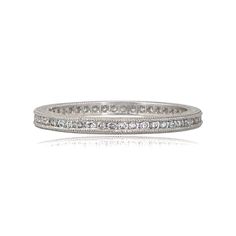 Amour-Éternité-Wedding-Band-11261-TV Classic White Gold Diamond Ring With Decorative Band, Classic Silver Diamond Ring With Decorative Band, Classic White Gold Stackable Rings With Decorative Band, Classic Wedding Stackable Rings In Platinum, Classic Eternity Band With Channel Setting For Formal Occasions, Classic Diamond Eternity Band With Decorative Design, Classic Channel Set Eternity Band For Formal Occasions, Classic Diamond White Rings With Decorative Band, Classic Diamond White Ring With Decorative Band