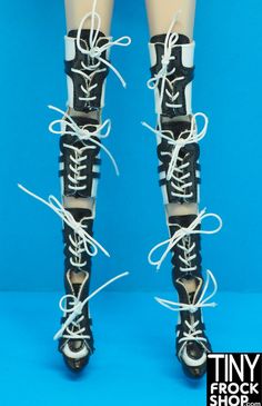 Integrity Varsity Alejandra Luna Black and White Tall Boots These boots may be the most epic ones EVER made by Integrity Toys. Black and white with cut outs, laces and a sporty feel that will have you being the ultimate MVP. White Sporty Lace-up Boots, Sporty White Lace-up Boots, White High-top Lace-up Boots, Sports Boots With Laces, Edgy White Lace-up Boots, Sporty Lace-up Hiking Boots, White Tall Boots, Small Boutique, Integrity Toys