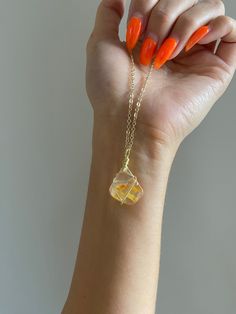 Hi ♥ I am a small handmade jewelry shop, woman owned and operated in Canada! Everything I offer is handmade with my two hands, featuring truly unique pieces and no creation is ever the same. My love & energy go into every order, thank you for supporting my small business! Golden Healer Quartz, tumbled Crystal necklaces, handmade wire wrapped w ♥ These golden healer quartz are small, your pendant will be small/daintier in size. These quartz are one of a kind, no two crystals are the same and will vary in shape, size and shades of golden quartz. Golden Healer (aka Golden Healing) Properties: Known as the master healer crystal Powerful healing quartz crystal; multi-level healing High vibrational energy and Aura protection Assists in spiritual communication & enhances psychic abilities Helps t Holistic Gold Crystal Gemstone Necklaces, Holistic Style Gold Gemstone Crystal Necklace, Holistic Gold Gemstone Crystal Necklace, Bohemian Quartz Jewelry For Gifts, Spiritual Quartz Jewelry With Natural Stones, Adjustable Quartz Spiritual Jewelry, Quartz Jewelry As A Gift, Quartz Jewelry Gift, Spiritual Amber Jewelry For Healing