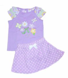 Gymboree Toddler Girls Pocketful of Posies Tee with Polka Dot Skirt, NEW Lavender color skirt and Tee. Tee has embroidery and flower appliques on front. Beautiful Tee!! Vibrant colors! Check out my new items added weekly to my store gymmykids. Lavender Skirt, Polka Dot Skirt, Dot Skirt, Flower Applique, Lavender Color, Toddler Girls, Toddler Outfits, Appliques, Toddler Girl