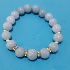 1 Pc Packages Ship Same Or Next Day All Prices Are Negotiable Smoke/Pet Free Home All Sales Are Final 10mm Natural Semi Precious Aquamarine Beaded Bracelet Handmade Without Tag Aquamarine Is A Stone Of Power That Manages To Calm And Calm Storms And Tempests At An Emotional Level That An Individual Possesses, This Is Due To Its Association With Water (The Element That Mobilizes Emotions Silver Locket Bracelet, Aquamarine Beaded Bracelet, Aquamarine Bracelet Beads, Silver Initial Charms, Initial Charm Bracelet, Brighton Bracelets, Carnelian Bracelet, Locket Bracelet, Zodiac Bracelet