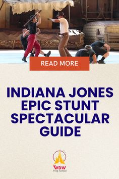 An engaging overview of the Indiana Jones Epic Stunt Spectacular show, highlighting enticing details and accessibility information, showcased in a captivating image.